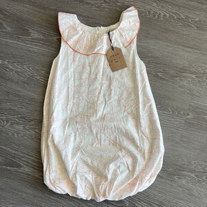 Coco Au Lait Dress Kids 8 Years White Balloon Hem